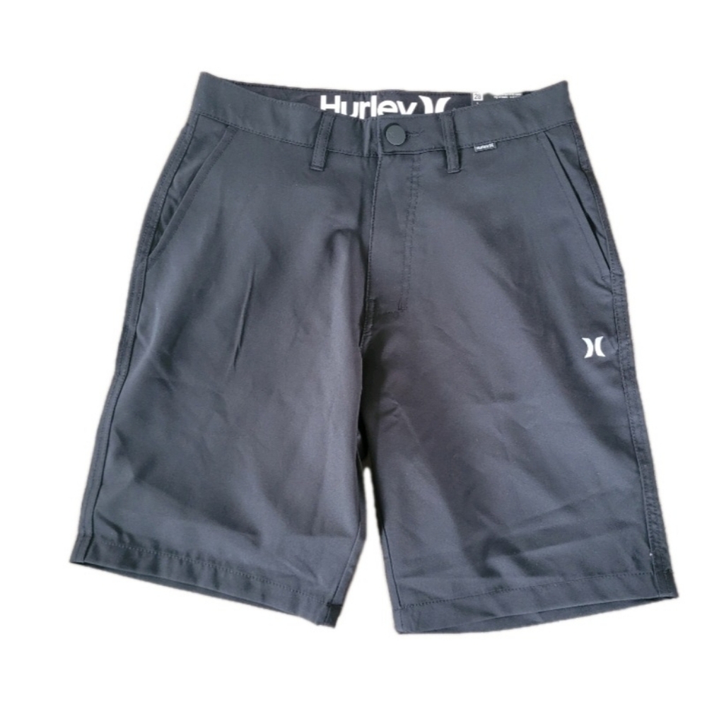 NEW Hurley Hybrid Walkshorts Men's Size 28 Black Water Repellent Reflective NWT